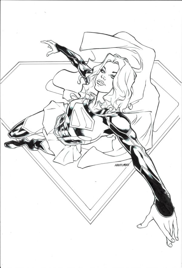 Image for Super Girl Illo by Manny Clark