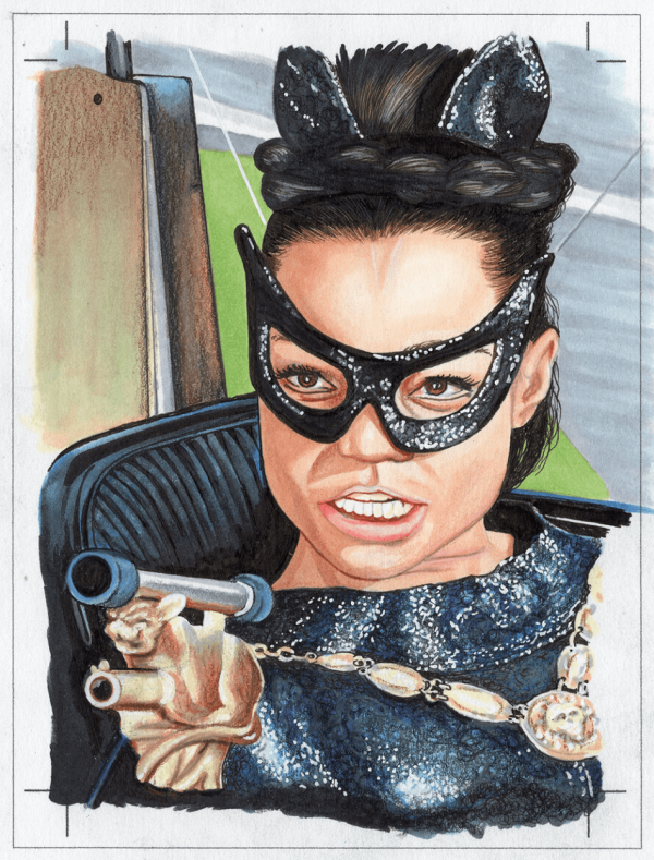 Image for Catwoman Portrait Sketch Card