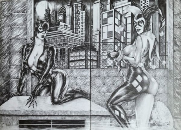 Image for Catwoman & Harley Quinn by Dacilio Costa
