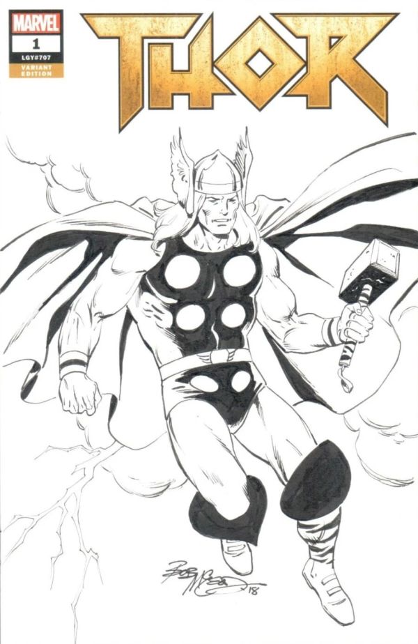 Image for Thor sketch cover by Bob McLeod 