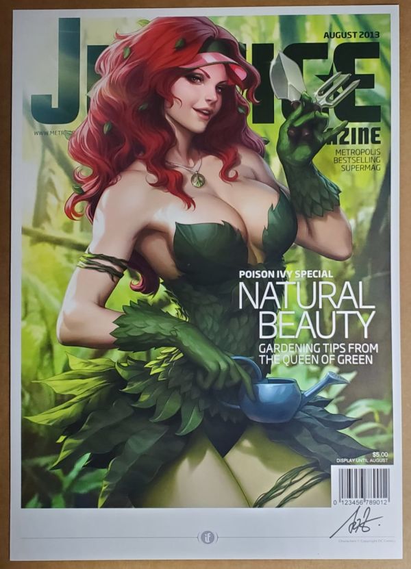 Image for Poison Ivy Justice Magazine Print by Artgerm