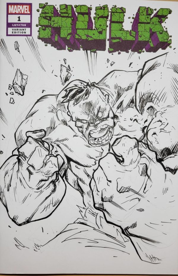 Image for Closeup of hulk Drawing