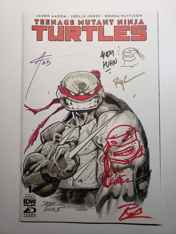 Image for TMNT Raphael with a Raphael Tattoo