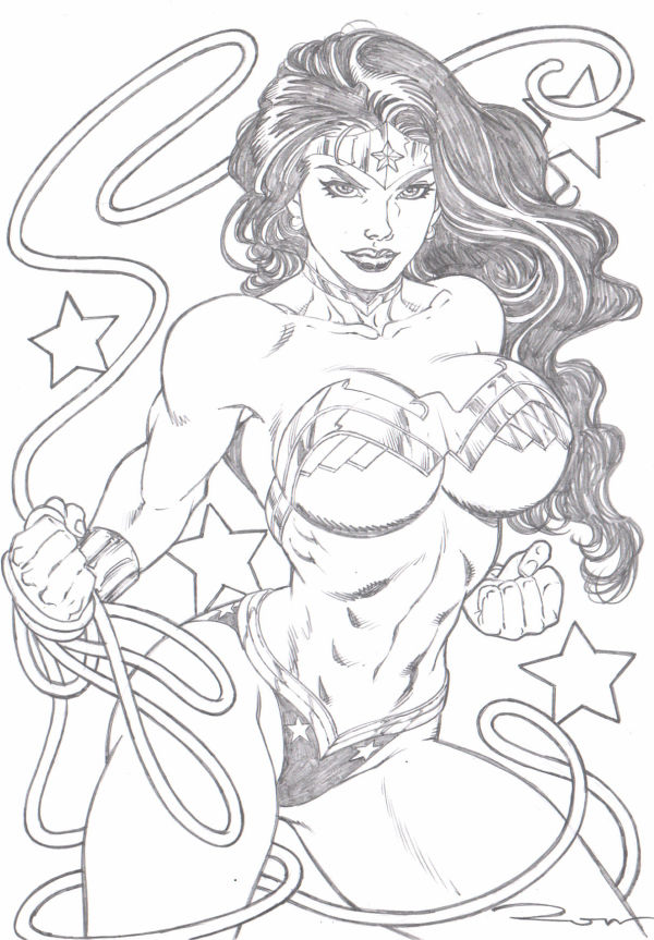 Image for Wonder Woman Original Pencil art By Ron Adrian