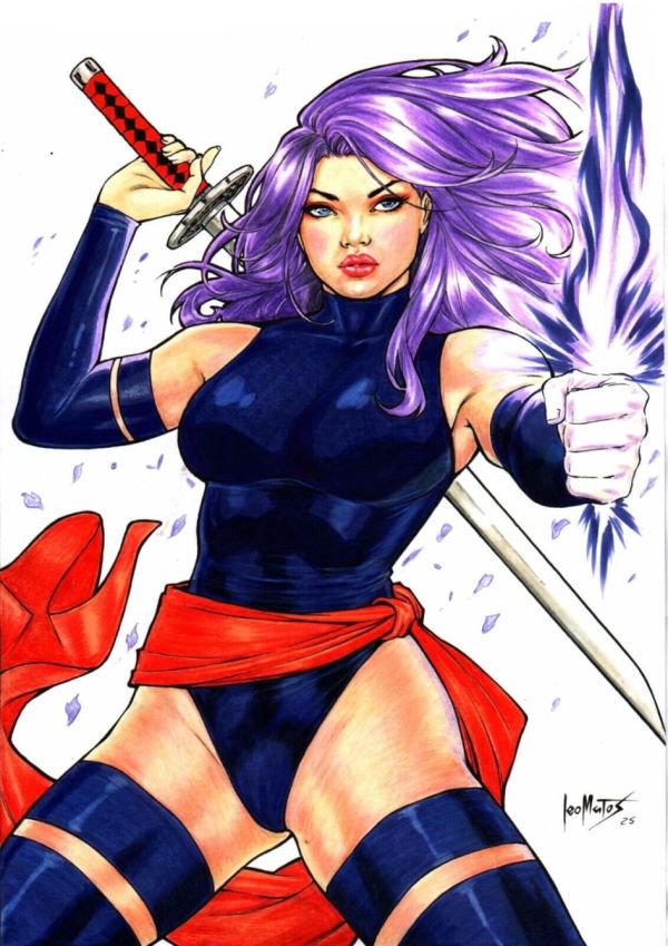 Image for Psylocke Pin Up by Leo Matos