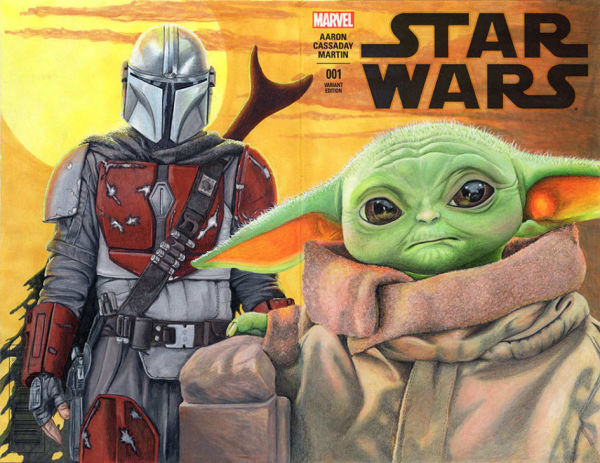 Image for Star Wars The Mandalorian and Grogu Sketch Cover