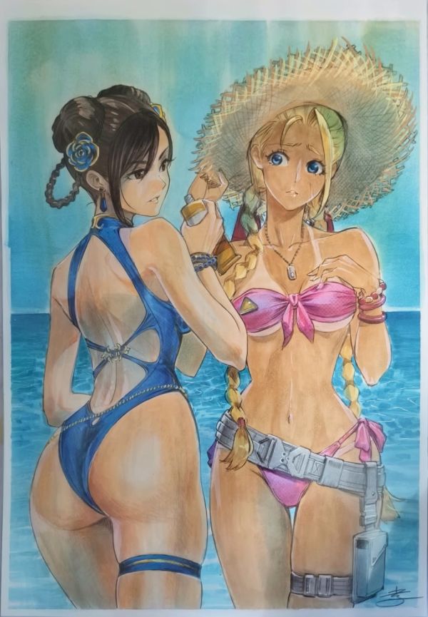 Image for Swimsuit Chunli & Cammy by Ro Yoshimiya