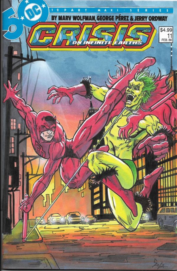 Image for Daredevil vs the Creeper sketch cover by Jason Spyda Adams