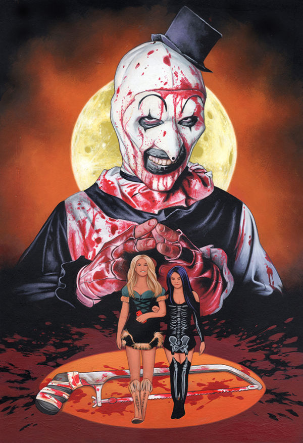 Image for Halloween Special, "Art the Clown" original acrylic painting from Dave Nestler