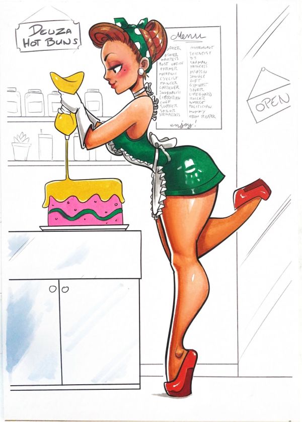 Image for Pinuptober day 1 - Baker