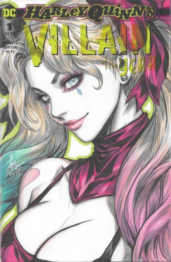Image for Harley Quinn Sketch Cover by Artgerm