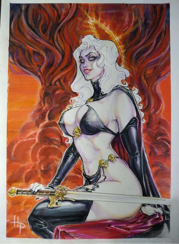 Image for Lady Death Pin-Up Illustration