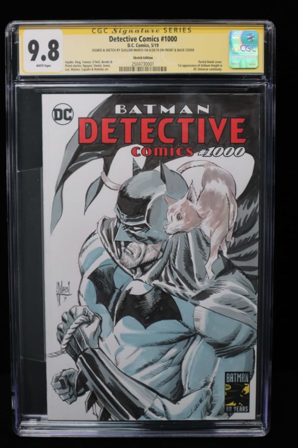 Image for Detective Comics #1000 CGC 9.8 Sketch Cover by Guillem March