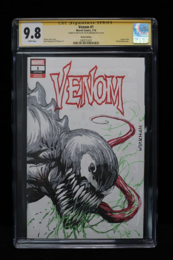 Image for Venom #1 CGC 9.8 Sketch Cover by Tyler Kirkham