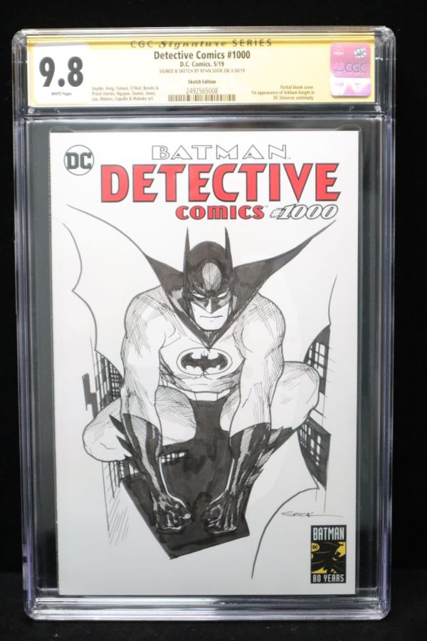 Image for Detective Comics #1000 Batman Sketch Cover CGC 9.8 by Ryan Sook