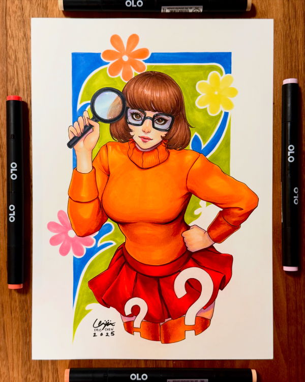 Image for Arttrober 2025 Day 5 - Velma Dinkley