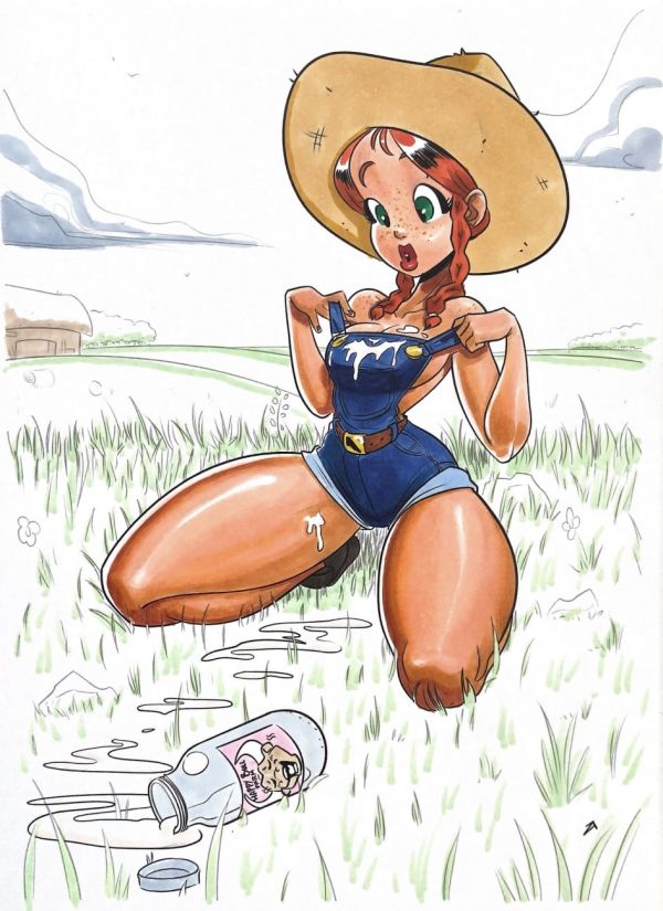 Image for Pinuptober day 5 - Farmer