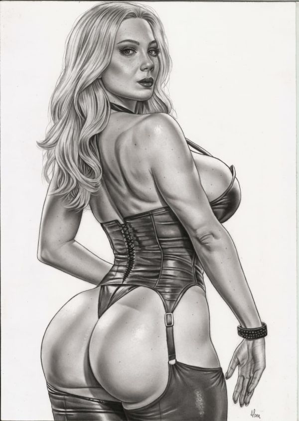 Image for Black Canary Pin-Up Illustration 9x12"