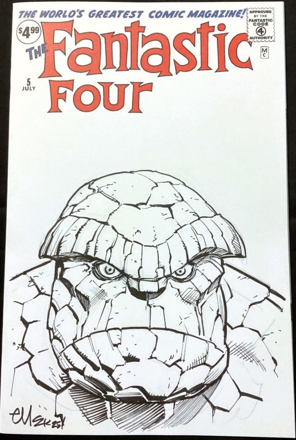 Image for Thing sketch cover by Ed McGuinness