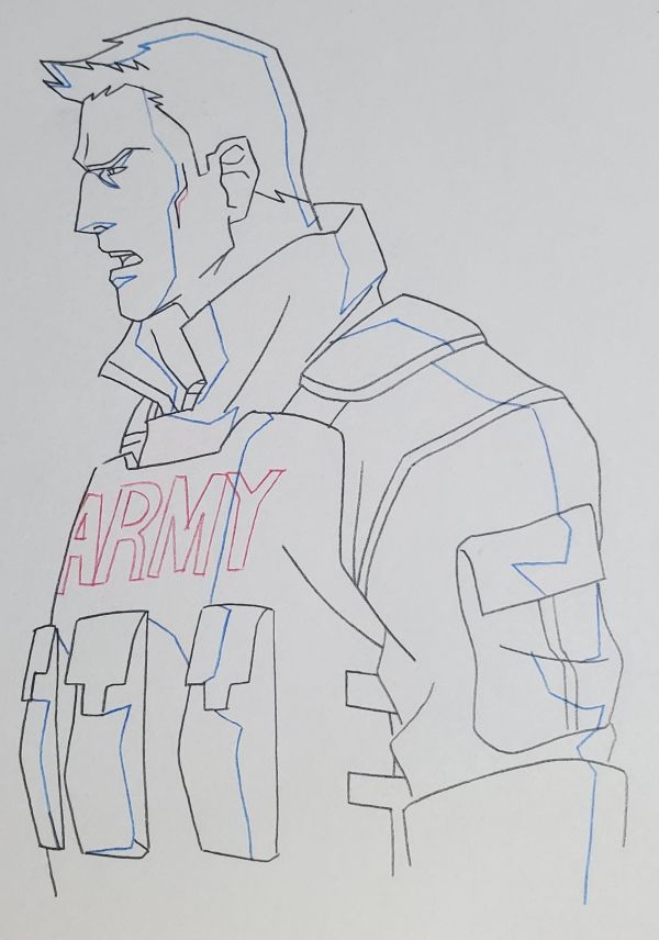 Image for G.I. Joe: A Real American Hero - Animation production cel pencil 2