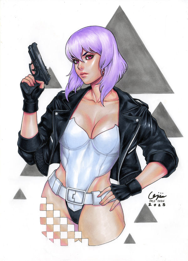 Image for Arttrober 2025 day 4 - Motoko Kusanagi “Major” 