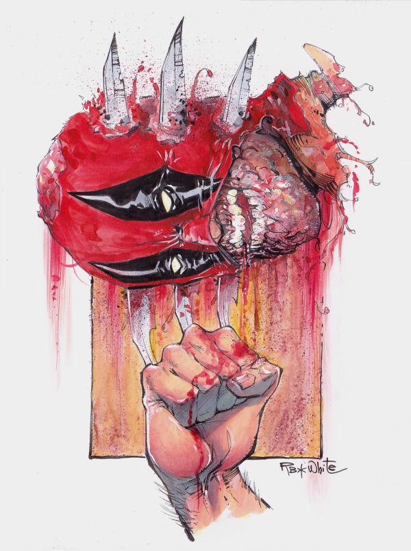Image for Deadpool and Wolverine's hand 9x12 inches 