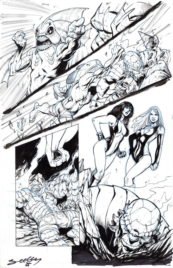 Image for HULK V2 #30 PUBLISHED ORIGINAL ART SIGNED TIM SEELEY