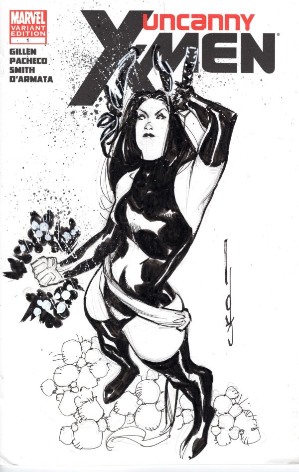 Image for X-MEN PSYLOCKE ORIGINAL ART SIGNED UKO SMITH