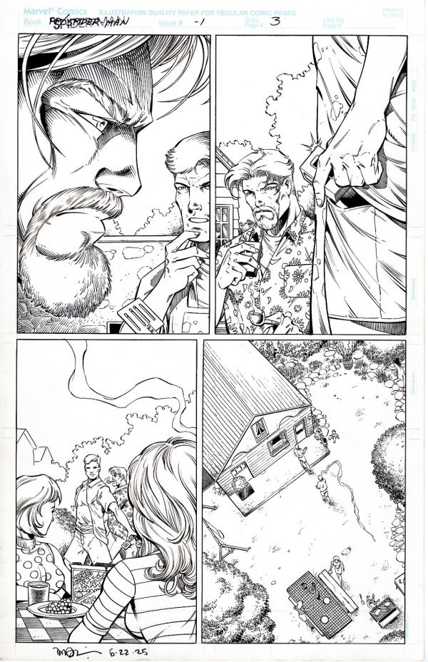 Image for SPECTACULAR SPIDER-MAN ORIGINAL ART SIGNED DAN FRAGA & SCOTT HANNA