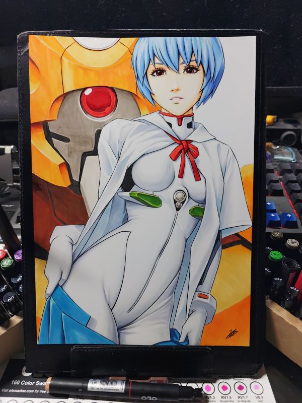 Image for Arttrober 2025 Day 10 Ayanami Rei