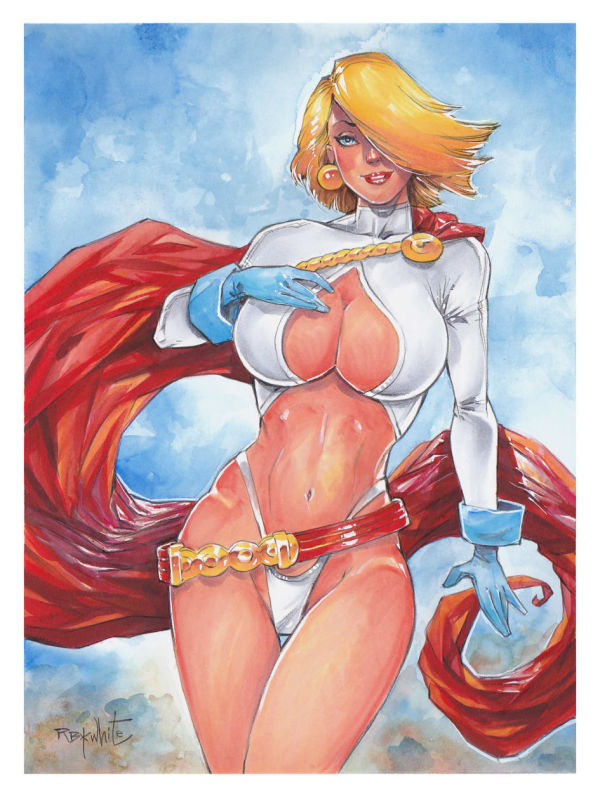 Image for Power Girl 9x12 Illustration