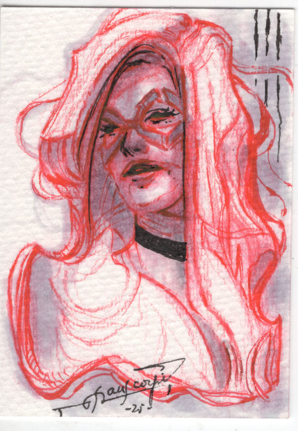 Image for Black Cat Sketch Card