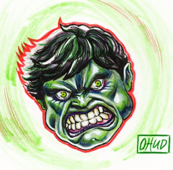Image for Hulk Head Sketch