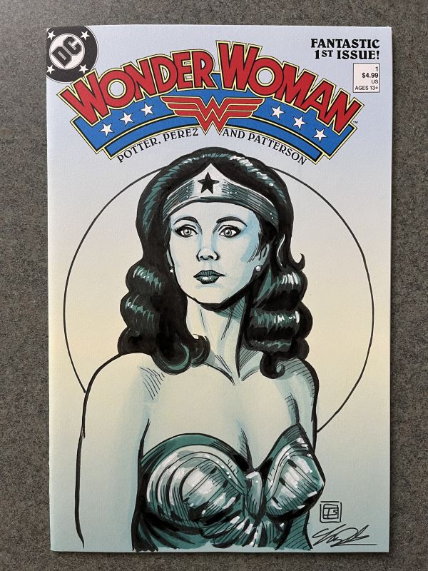 Image for Wonder Woman Sketch Cover by Tim Shinn