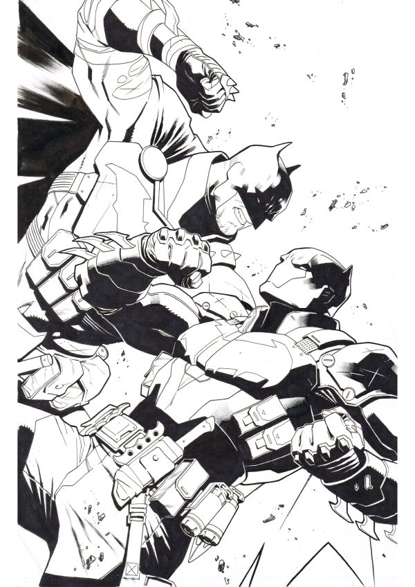 Image for DC K.O: Knightfight #2 Variant Cover Original Art by Jorge Molina