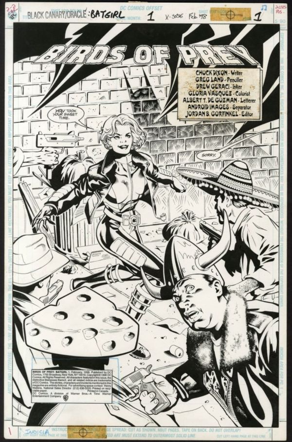 Image for DC BIRDS OF PREY: BATGIRL (1998) #1 Title Splash Artists: Greg Land ~ 10.5x16in