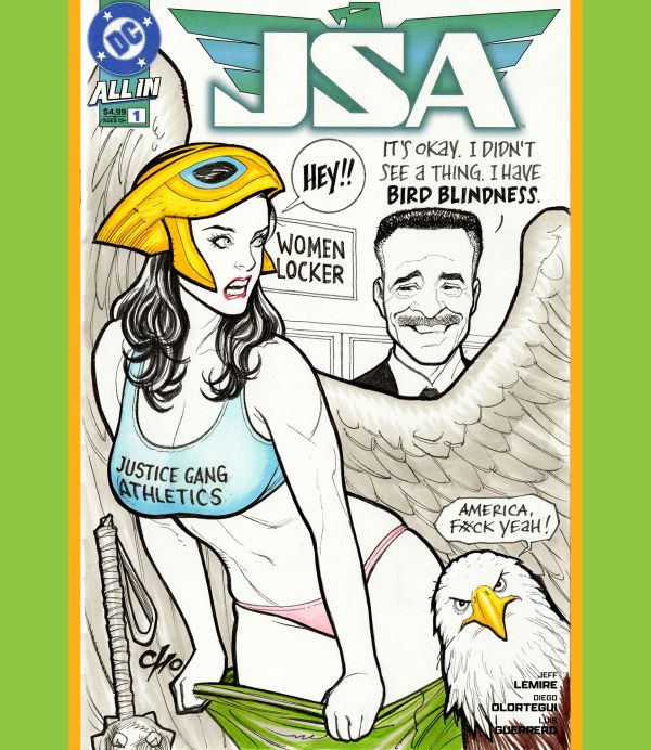 Image for Hawkgirl Bird Blindness Sketch Cover