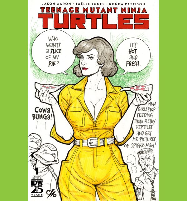 Image of April O'Neil TMNT Sketch Cover