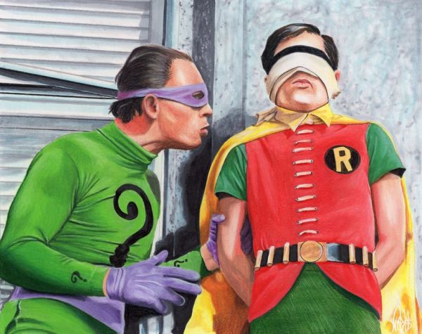 Image for Riddler and Robin Illustration