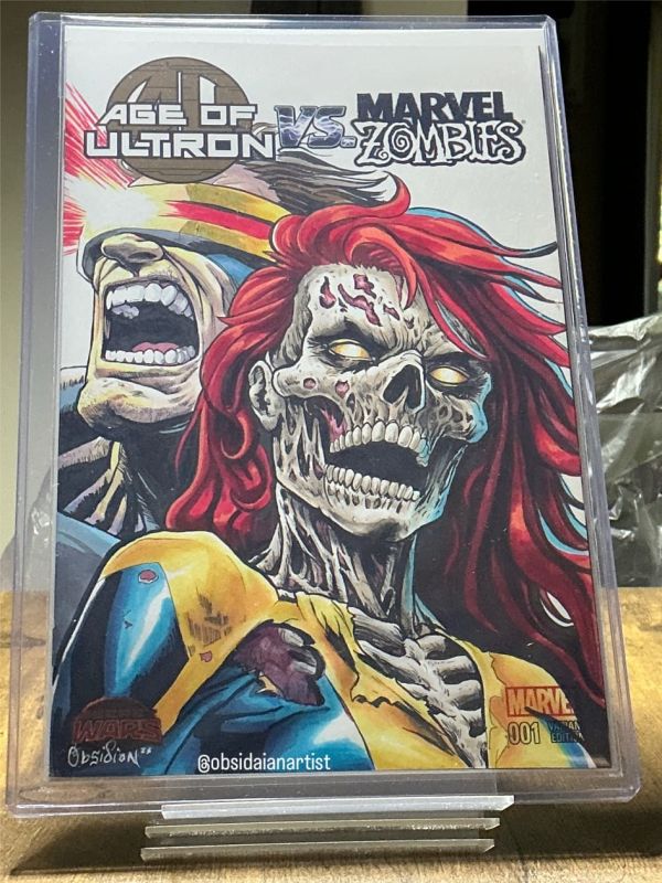 Image for Cyclops & Zombie Jean Grey Custom Sketch Cover