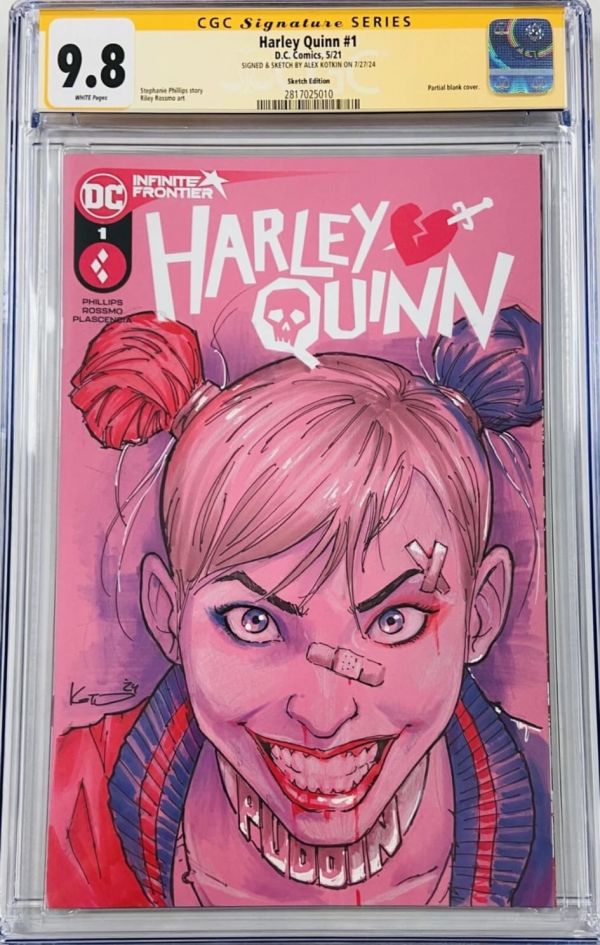 Image for Harley Quinn #1 Sketch Cover CGC 9.8