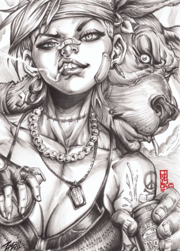 Image for GASOLINE GODDESS / Bazal. 11,7x16,5 in. 