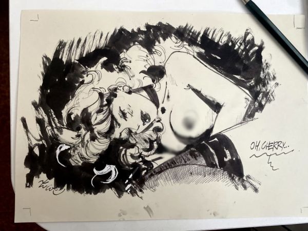 Image for "Oh, Cherry..." Ink Illustration