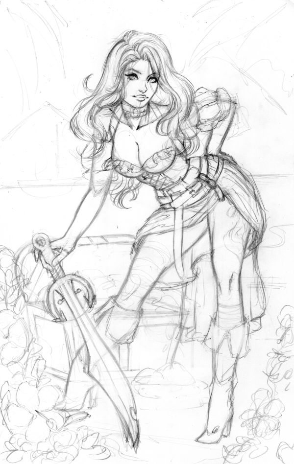Image for Pirate Commission Rough Pencils 