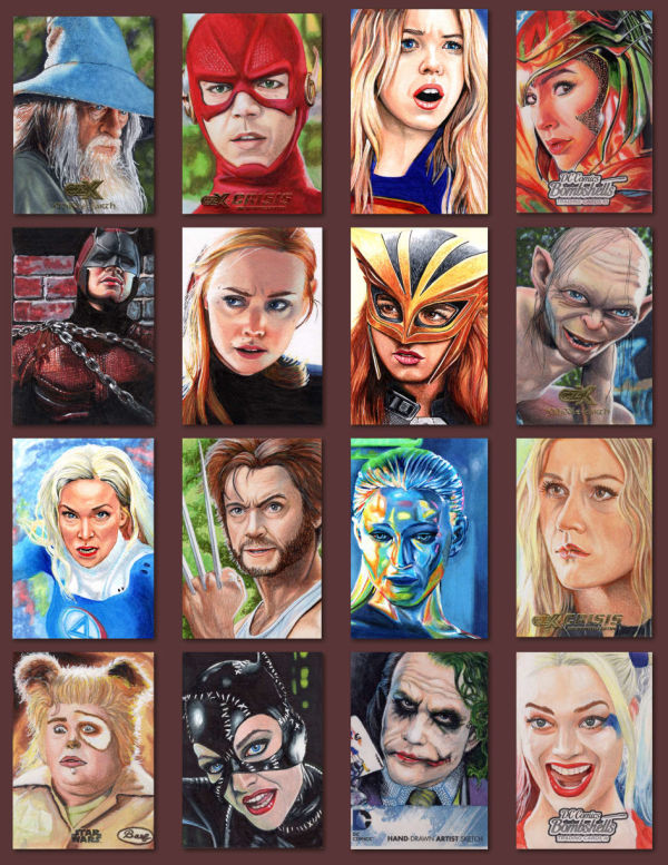 Image for Superhero and Villain Sketch Card Collection