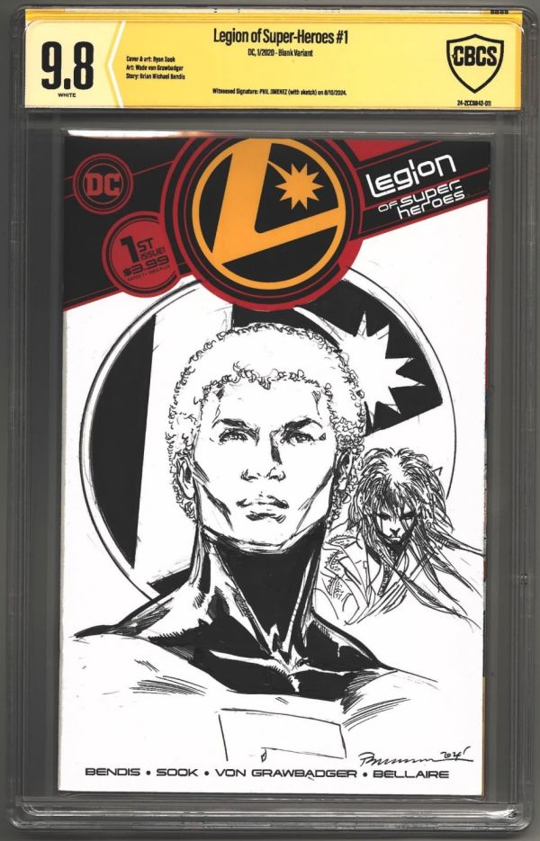 Image for Element Lad and Dragonwing sketch cover by Phil Jimenez