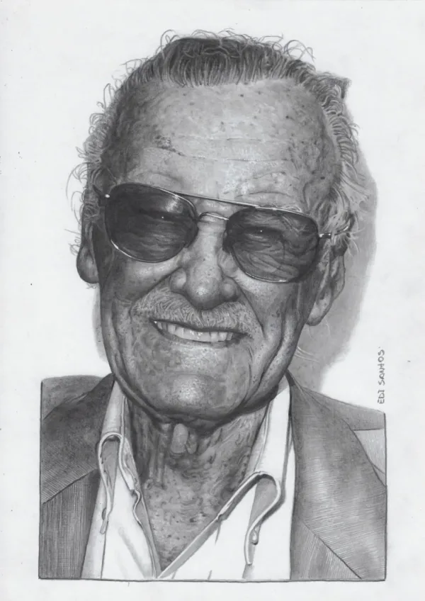 Image for Stan Lee Portrait Pencil Drawing