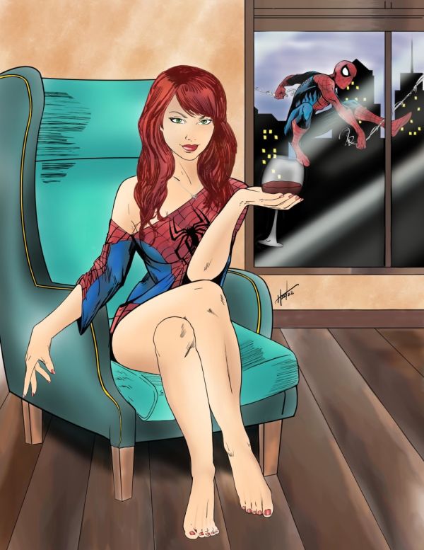 Image for Mary Jane and Spider-Man Original Art