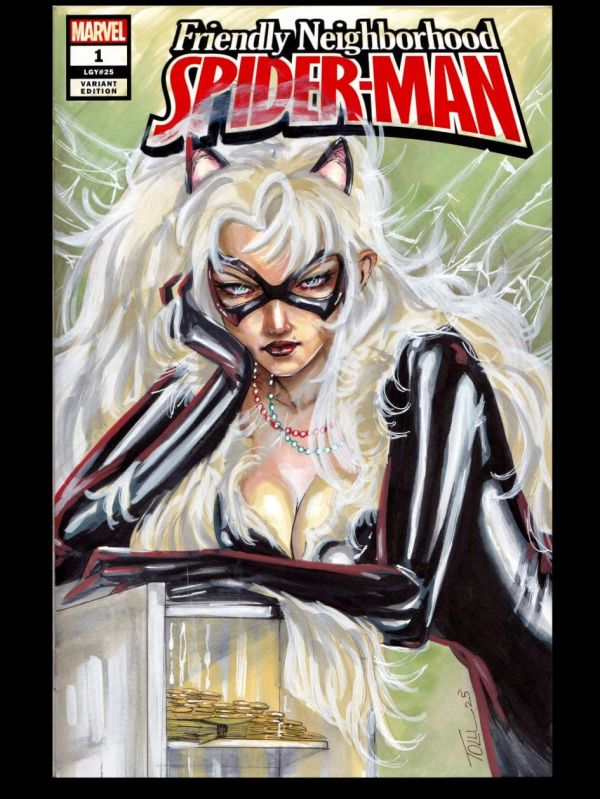 Image for Black Cat Friendly Neighborhood Spider-Man Sketch Cover