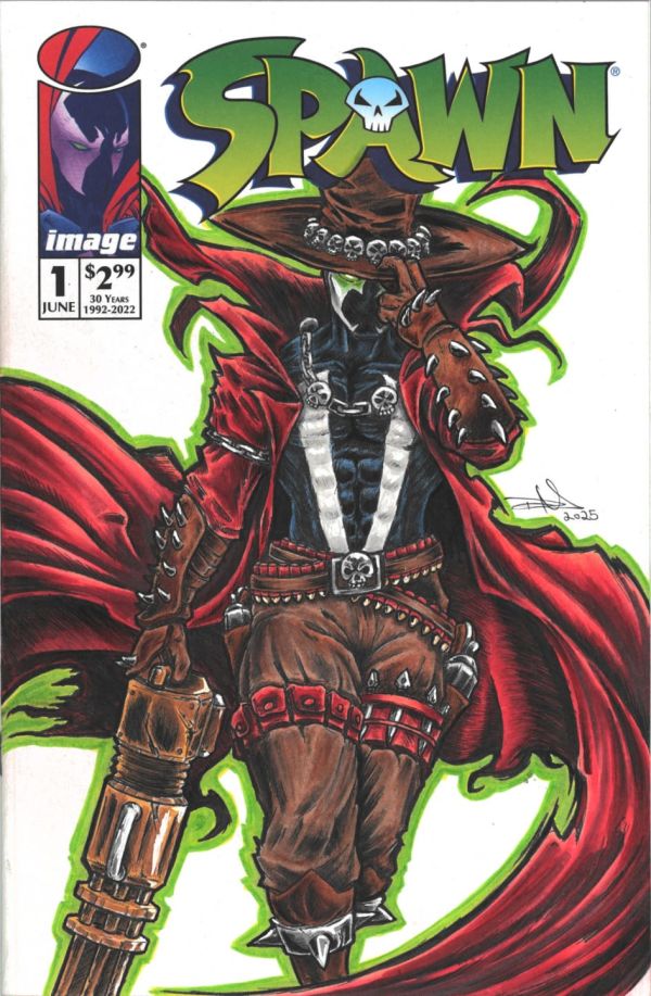 Image for Gunslinger Spawn sketch cover by Danté Miller